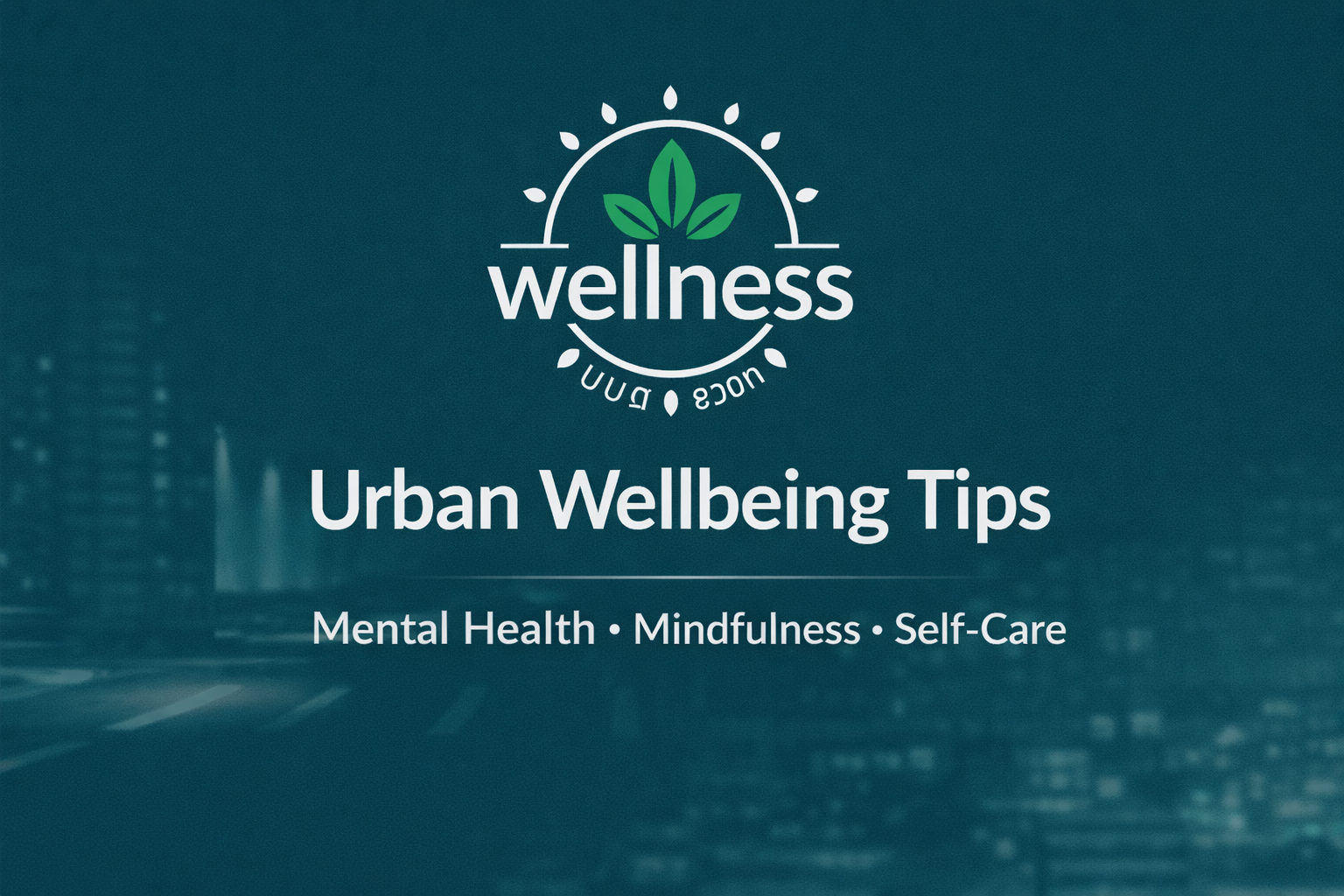 Urban Wellbeing Tips logo representing mental health, mindfulness and self-care