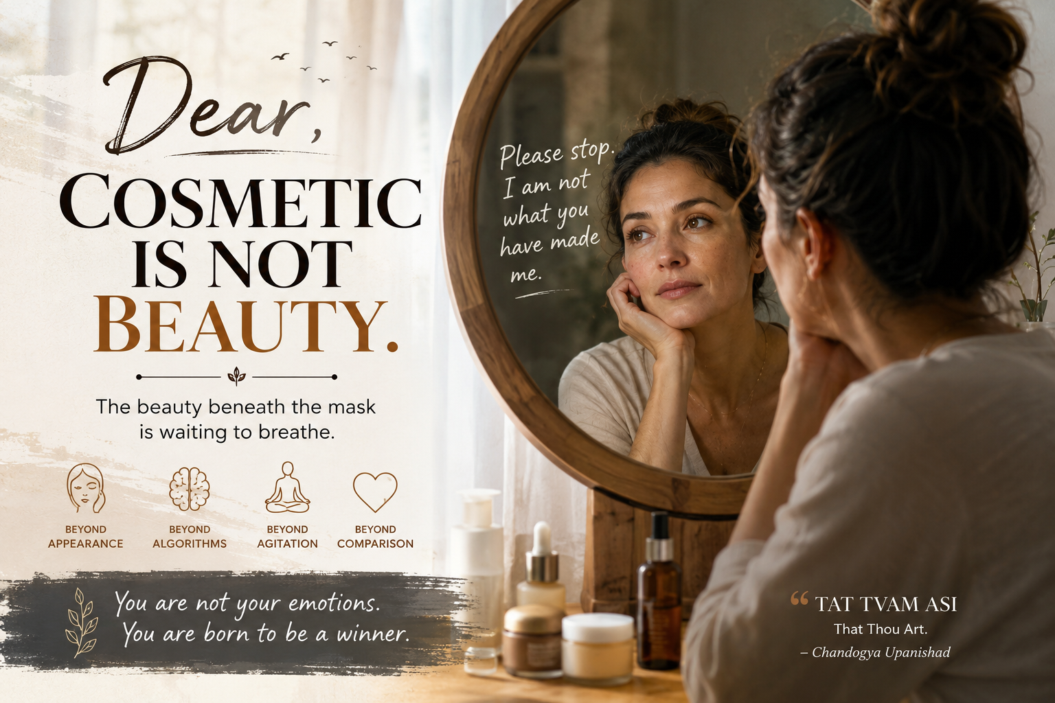 Dear, Cosmetic Is Not Beauty!